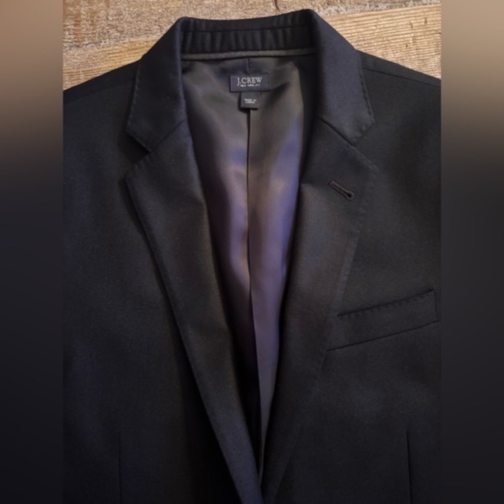 J. Crew Men's Ludlow Jacket Super 130s Wool Navy Size 36 S